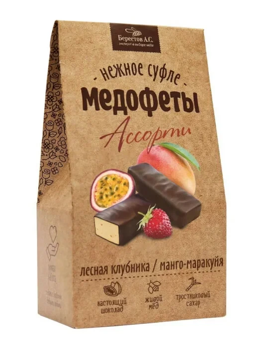  Берестов Медофеты Манго маракуйя и клубникой,150г    в Пушкино