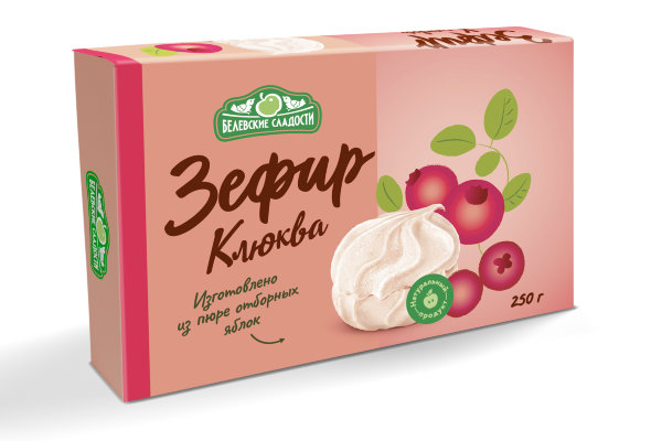 №2 Зефир белевский "Клюква" 250г в Пушкино