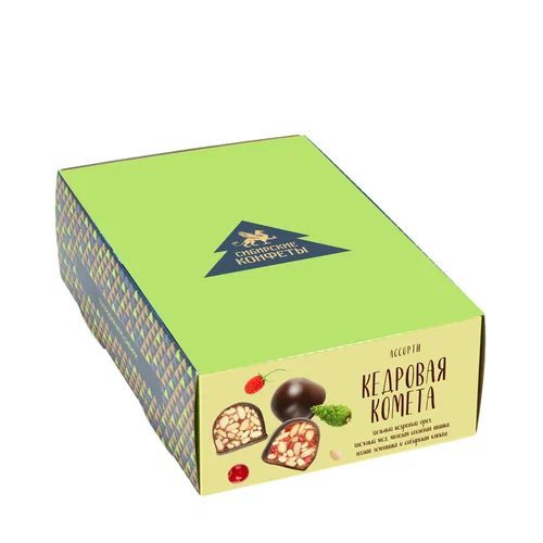 №2 Кедровая комета Ассорти (9429) (классика, клюква, шишка, земляника), 540г   в Пушкино