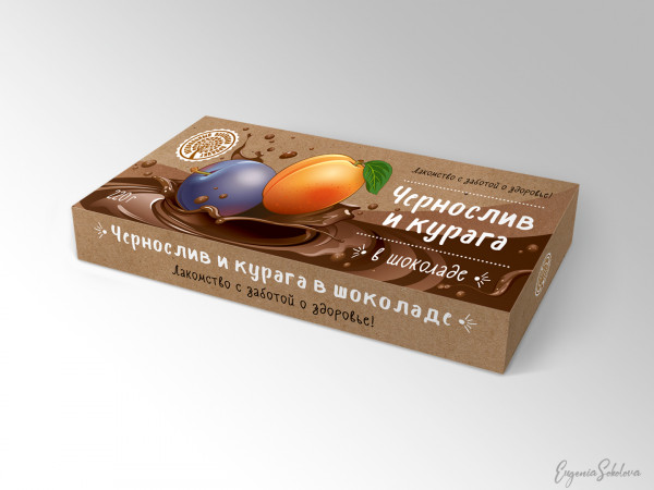 №2 Чернослив и курага в шоколаде, 220г в Пушкино