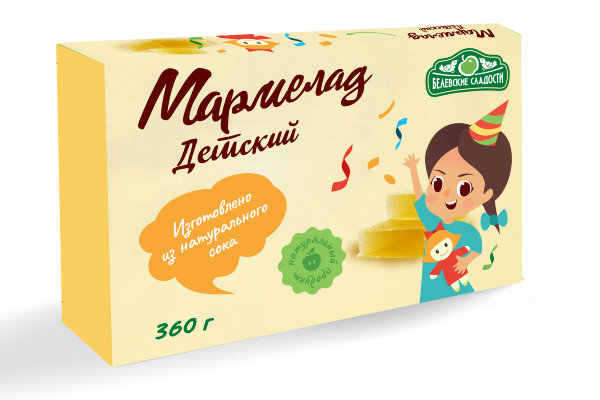 №2 Мармелад  "Детский" белевский 360г   в Пушкино