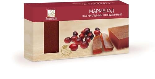 №2 Мармелад пластовый 210г клюквенный в Пушкино