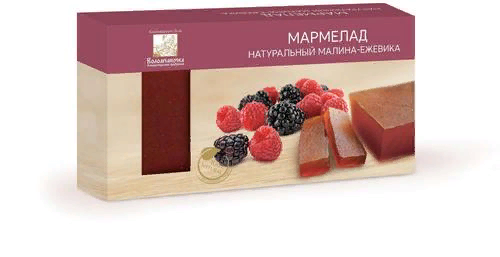  Мармелад пластовый 210г МАЛИНА-ЕЖЕВИКА в Пушкино