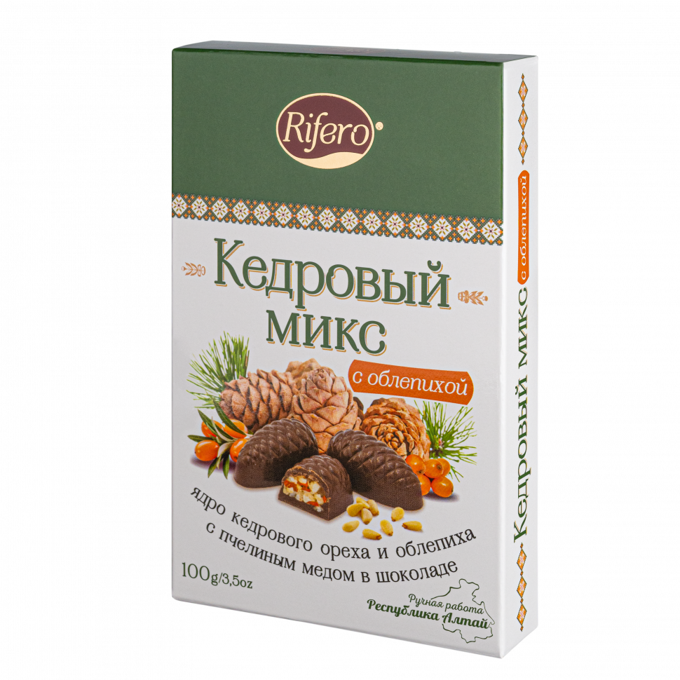  Риф и ко Конфеты "Кедровый микс ОБЛЕПИХА" 100г      в Пушкино