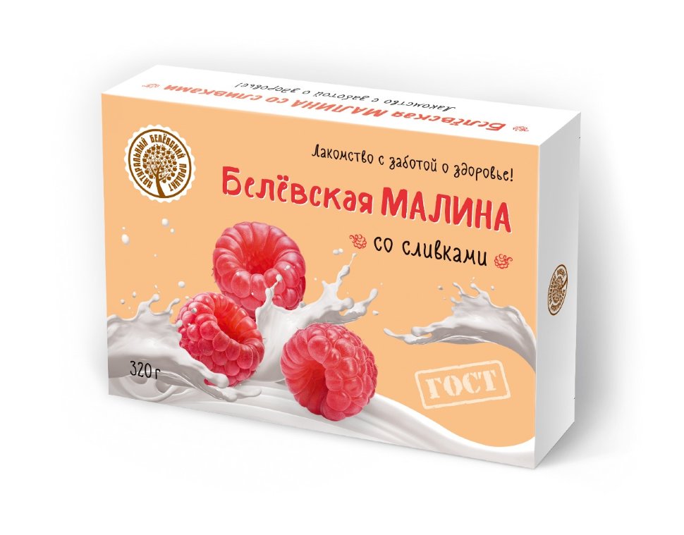  Малина со сливками Белёвская, 320г   в Пушкино