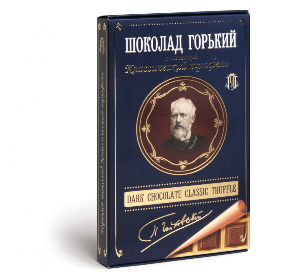  Фабрика Томер  Горький шоколад ТРЮФЕЛЬ классический (Чайковский), 112г в Пушкино