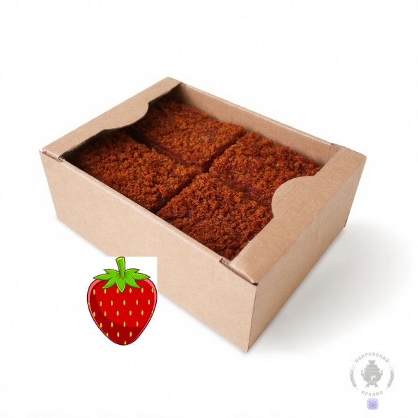 №3 Пряник 1кг с фруктовой начинкой Клубника в Пушкино