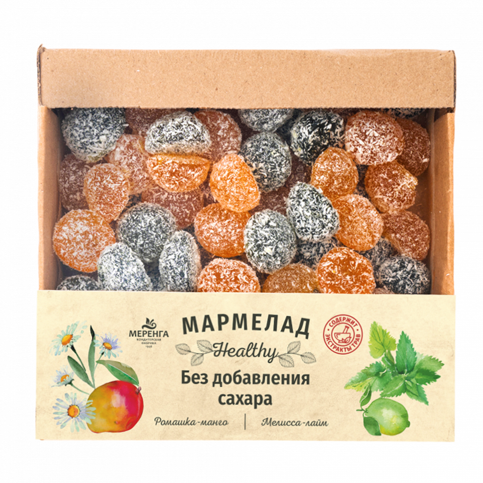  Меренга Мармелад в кокосовой обсыпке Ромашка+Мелисса , 800г     в Пушкино
