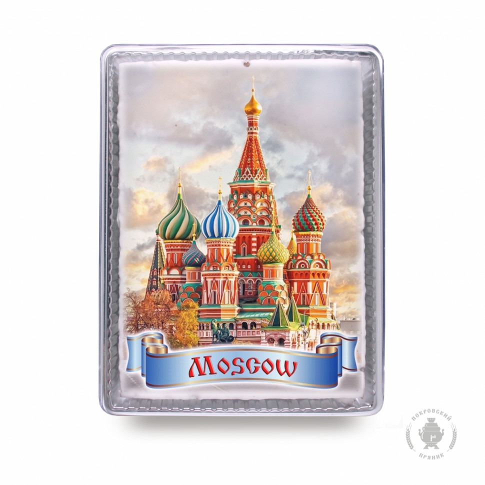  Пряник 600г MOSCOW с фотопечатью (в подарочной пластиковой упаковке)  в Пушкино