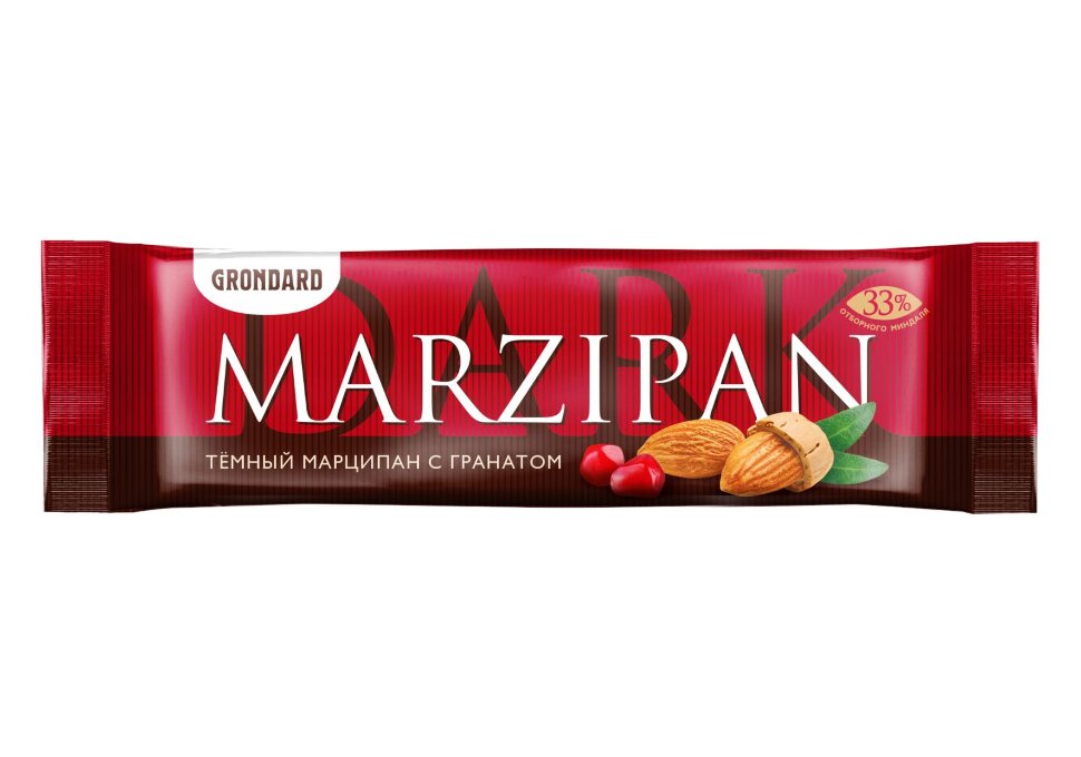  TM Grondard     (10973) Батончики глазированные Марципановые ГРАНАТ, (24шт по 50г)       в Пушкино